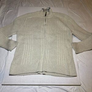 Elegant Cream Turtleneck Sweater